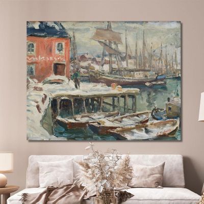 Jetty Lofoten. Study From North Norway Anna Boberg abb20 canvas print 