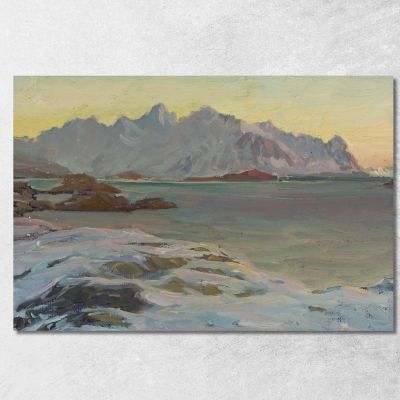 Mountains.Study From North Norway Anna Boberg abb27 canvas print
