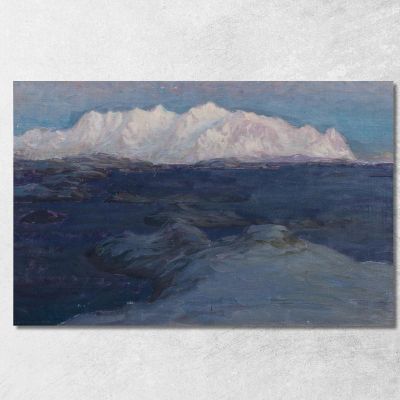 Night Over Store Molla. Study From Lofoten Anna Boberg abb28 canvas print 