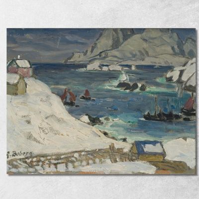 Running Before The Storm. Study From North Norway Anna Boberg abb32 canvas print 