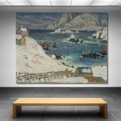 Running Before The Storm. Study From North Norway Anna Boberg abb32 canvas print 