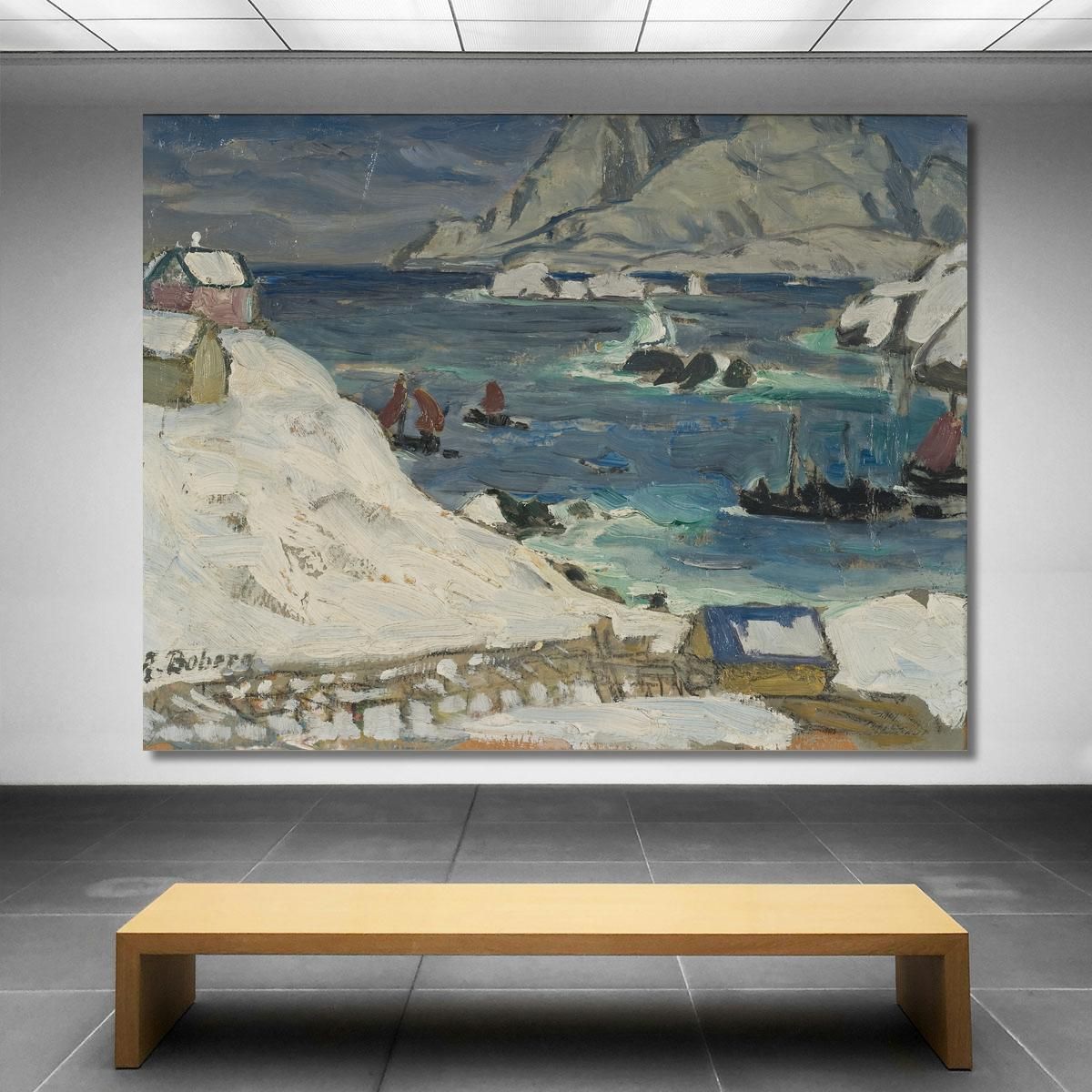 Running Before The Storm. Study From North Norway Anna Boberg abb32 canvas print 