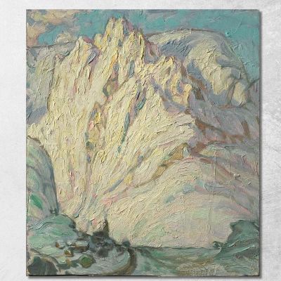 Snowy Mountains. Study From Lofoten Anna Boberg abb34 canvas print